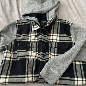 Men’s Hollister flannel sweatshirt
